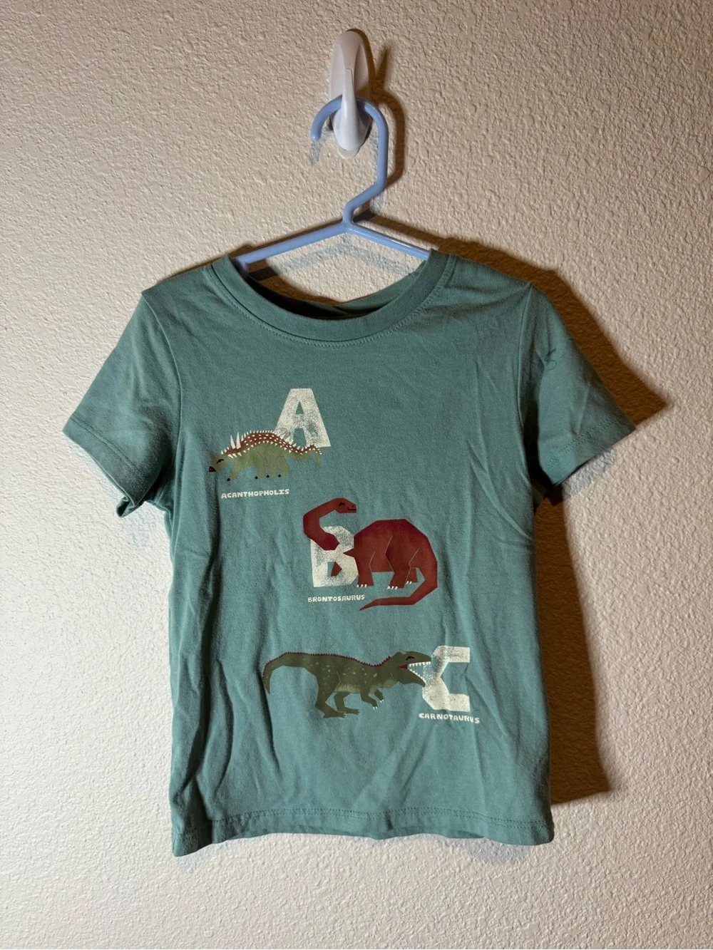 Kids Green Dinosaur Graphic Tee
